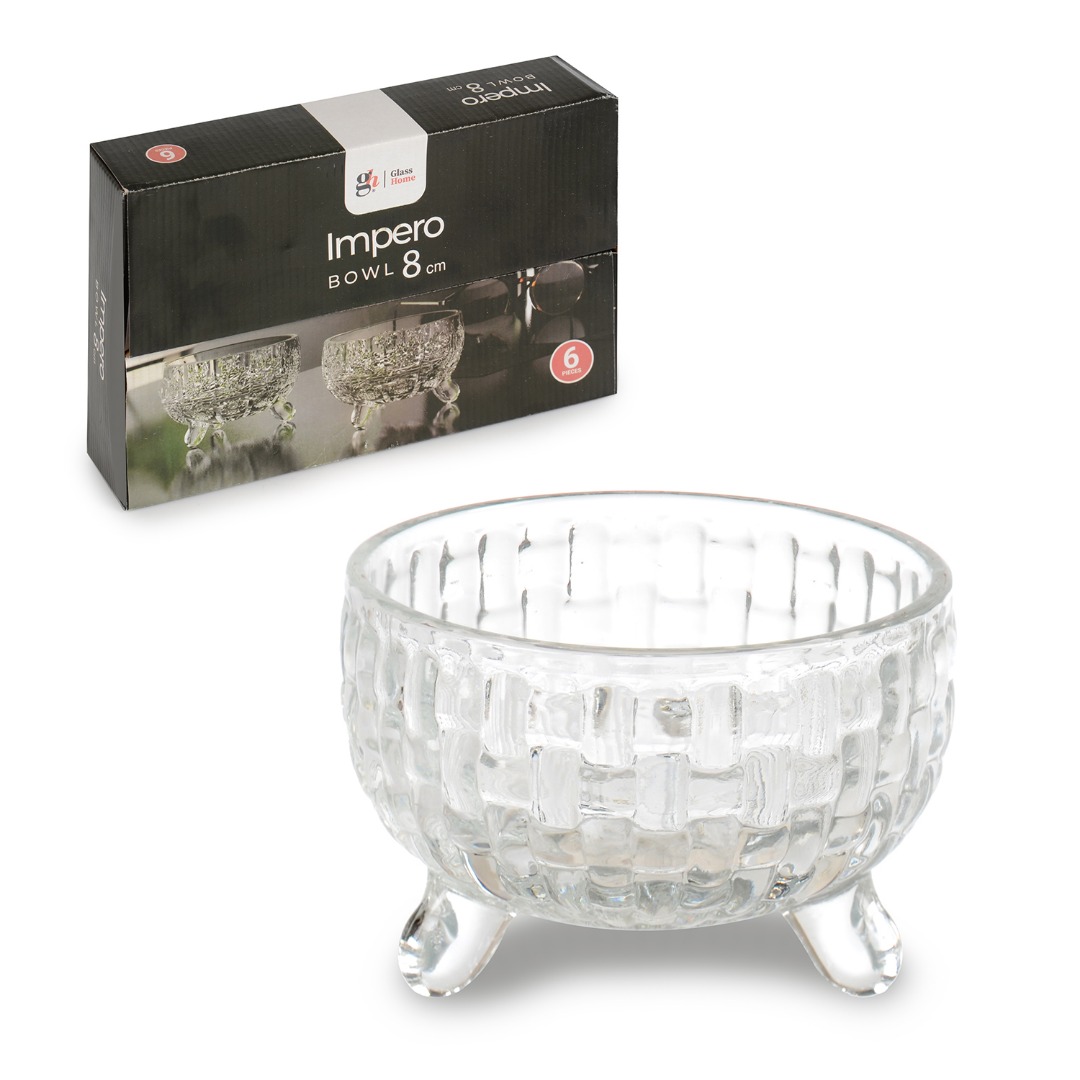 SOFIA FOOTED BOWL CAM AYAKLI KASE 6LI 8 CM