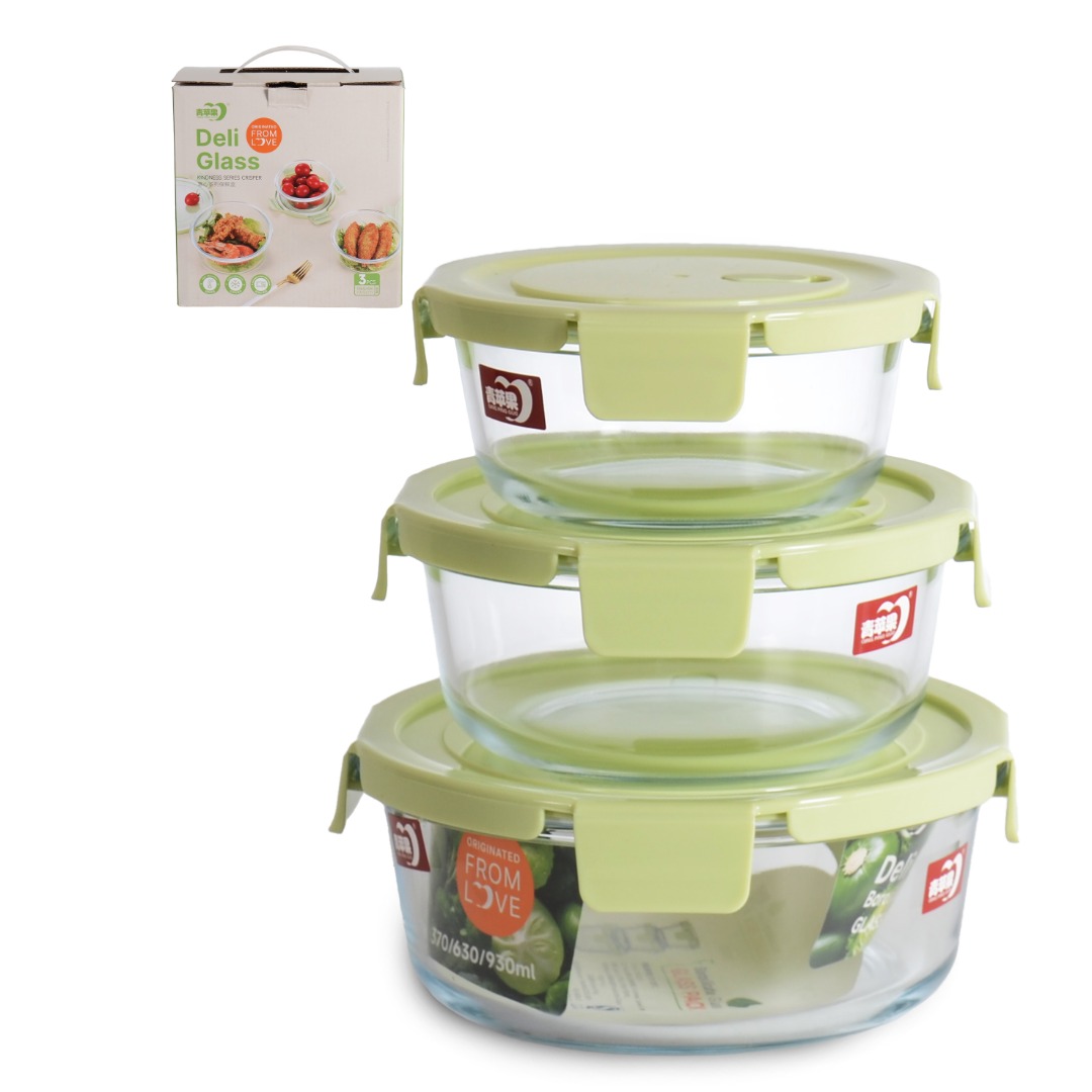 GPK23/L3 3LU CAM SAKLAMA KABI 370ml - 630ml - 930ml