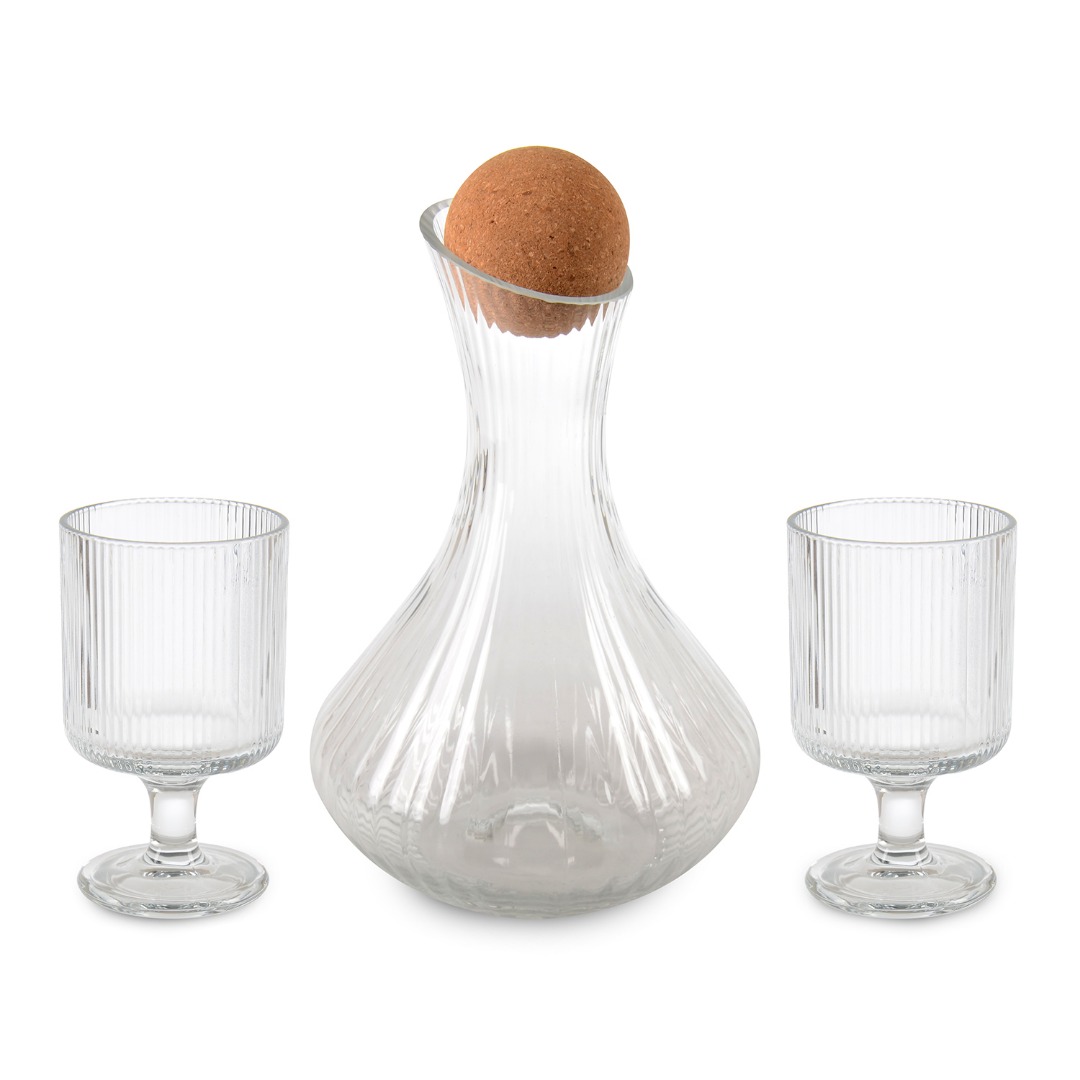 DSHJ002A/L7 CAM SISE VE KADEH 7 PARCA SET