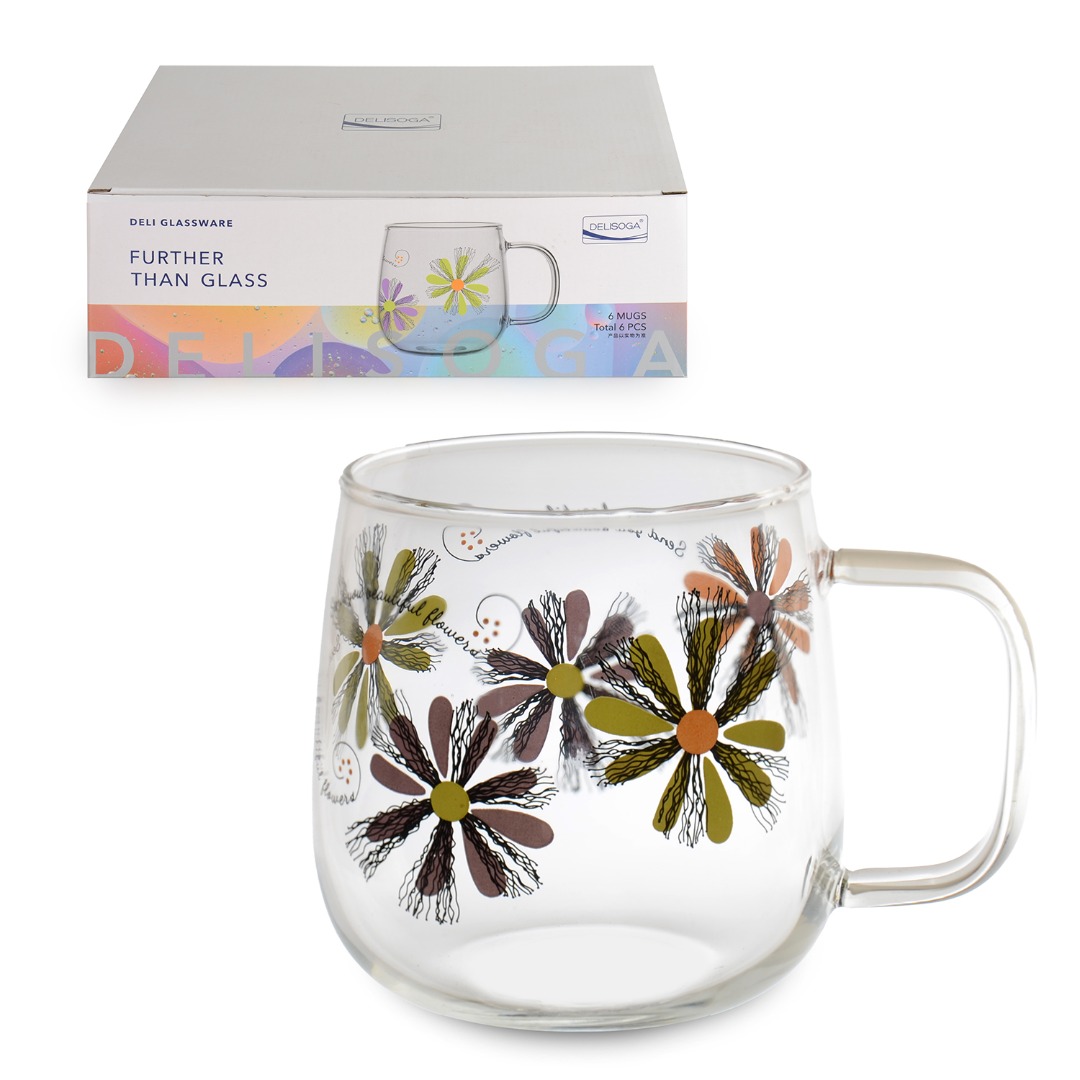 GPZB27T CICEKLI CAM KUPA 530ml