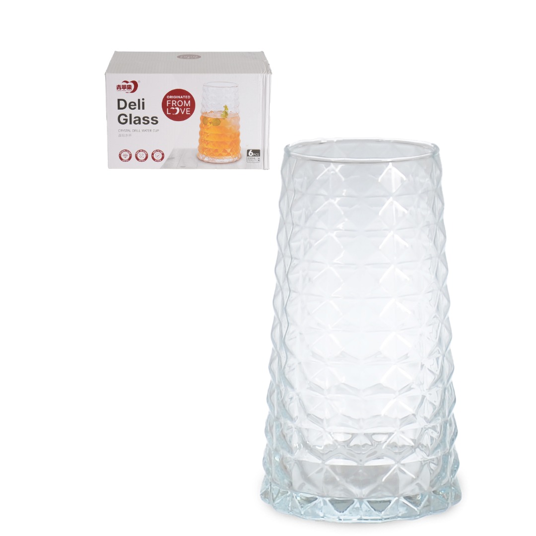 (NET) JS5183-3 KARE ELMAS CAM BARDAK 520 ml NET
