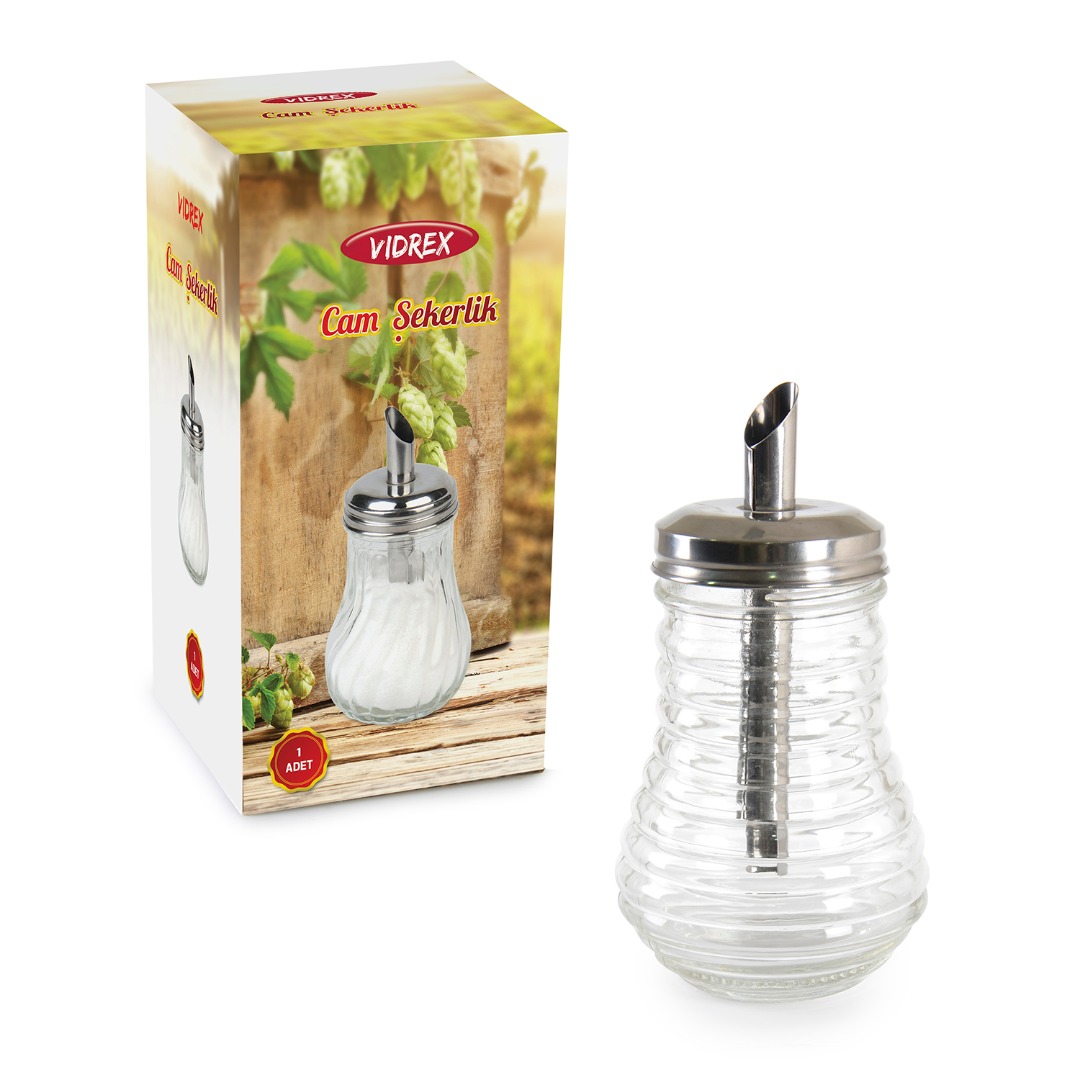 NK2880 RENKLI KUTU CAM SEKERLIK