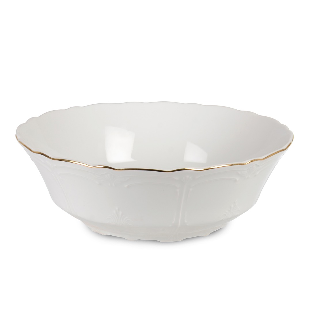 BRN-24 BARONESS #CREAM# YALDIZLI PORS. SALATA KASESI 24 CM