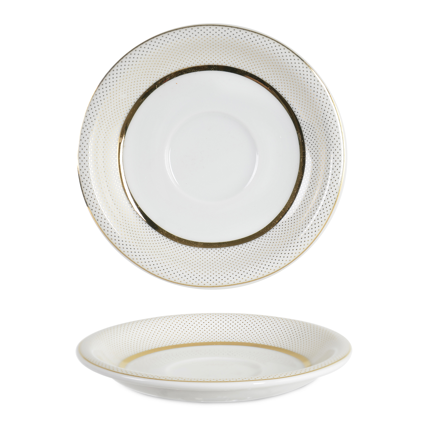 Özgül Set van 6 - klassieke theeglas schotels van melamine rood - Cay tabagi