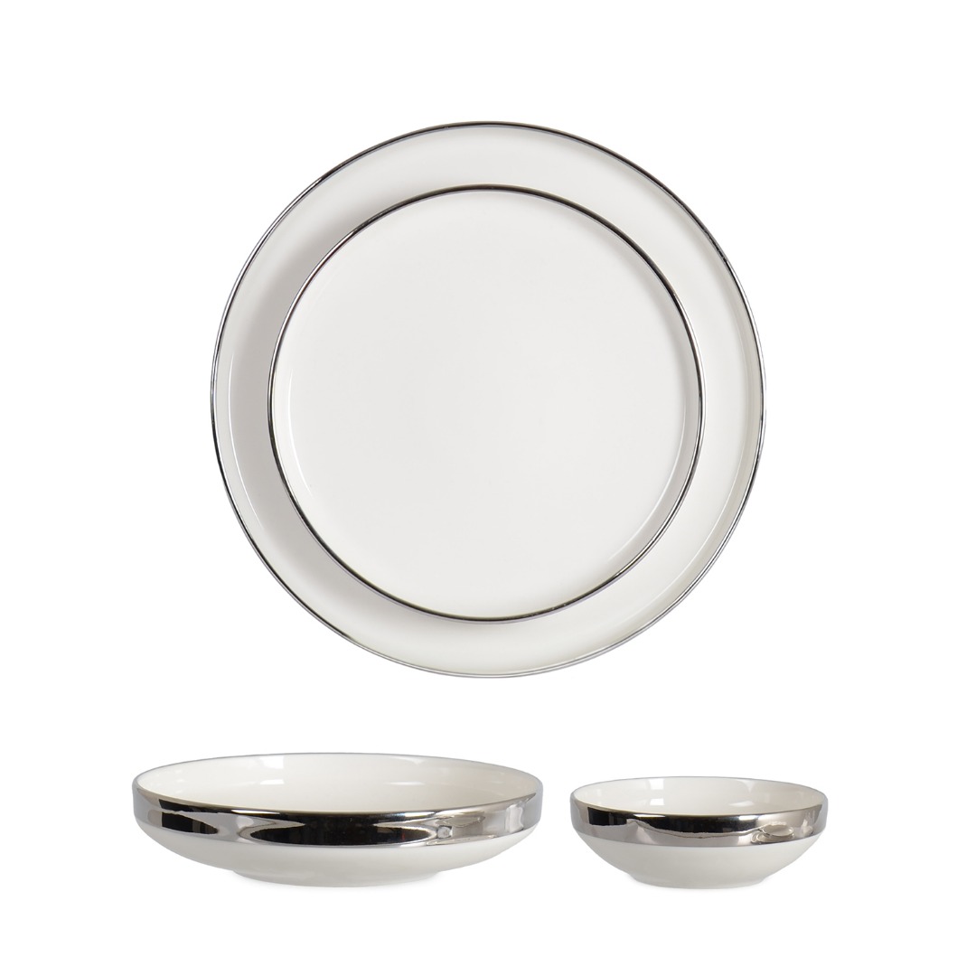 TOLEDO 24 PRC YEMEK TAKIMI PVD SILVER