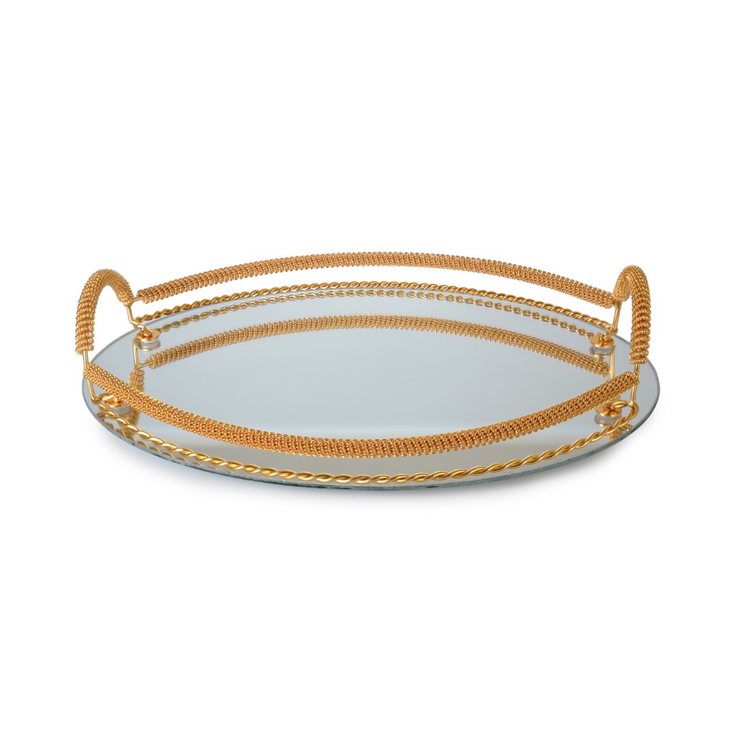 OVAL ALTIN KUCUK TEPSI