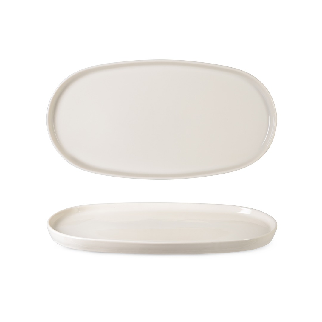 00000 TOLEDO OVAL KAYIK TABAK 31,5X17,5 CM KREM