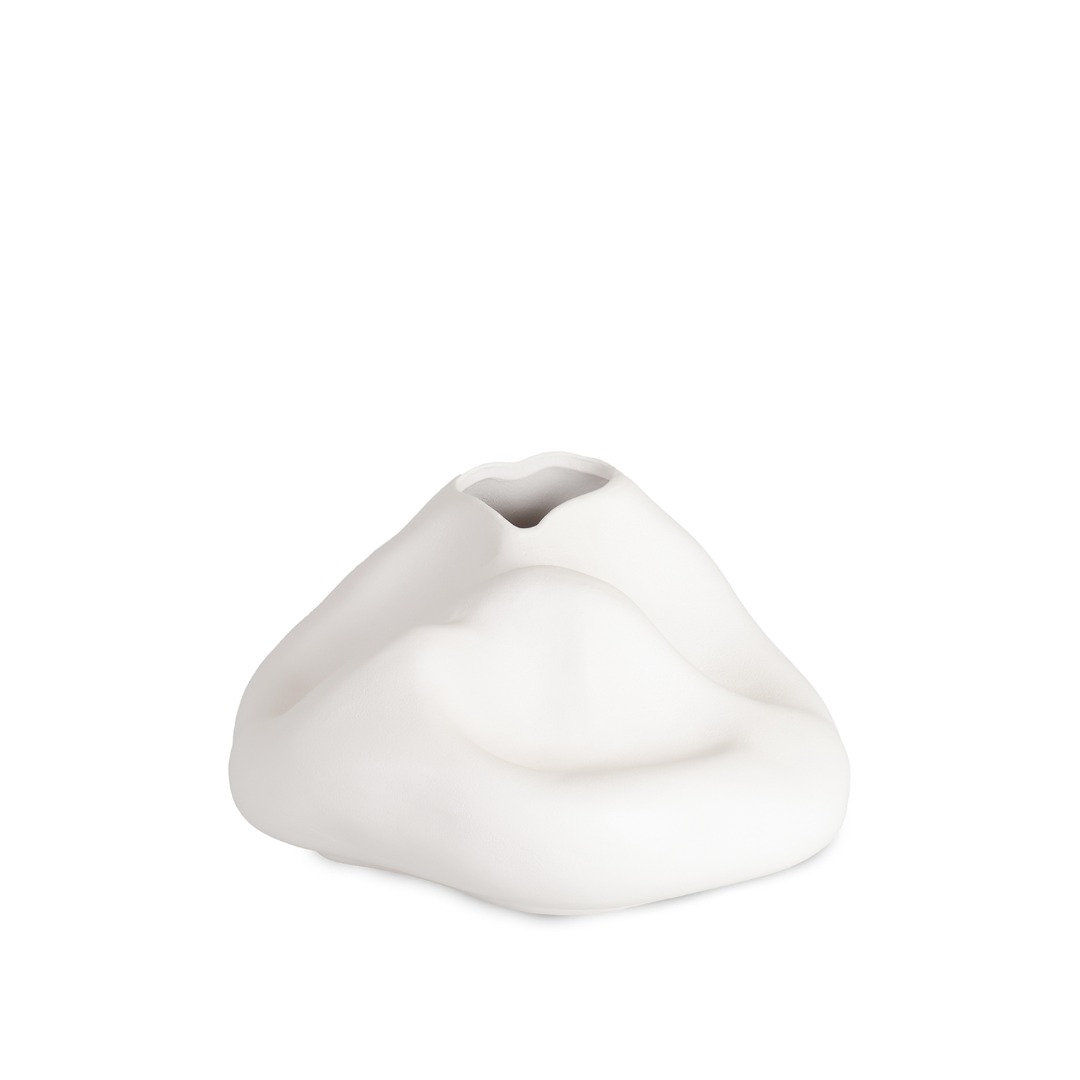 TIBET VAZO - MAT BEYAZ 26 X 14 CM