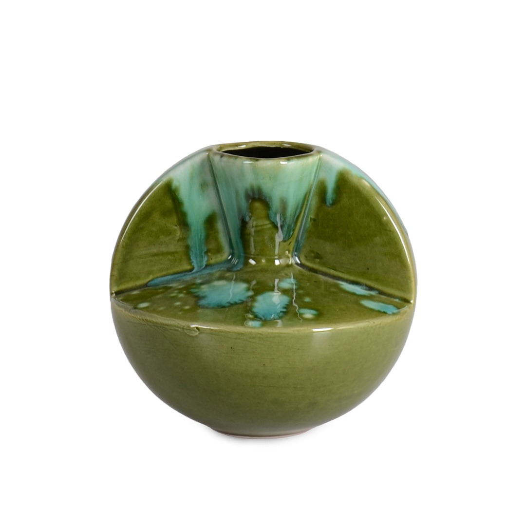 AVA VAZO ANTIK YESIL 15X16 CM