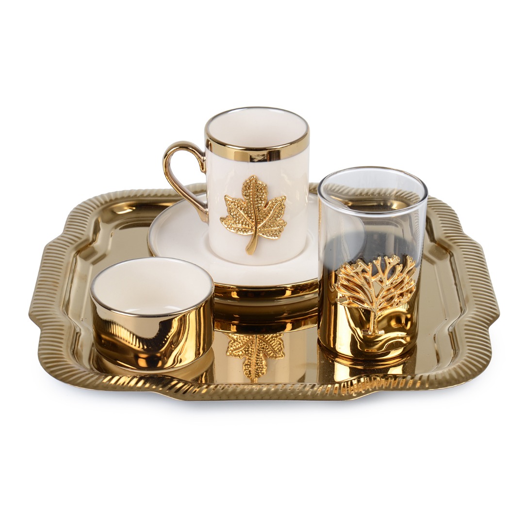 10 PRC TEPSILI SUNUM SETI H.AGACI GOLD