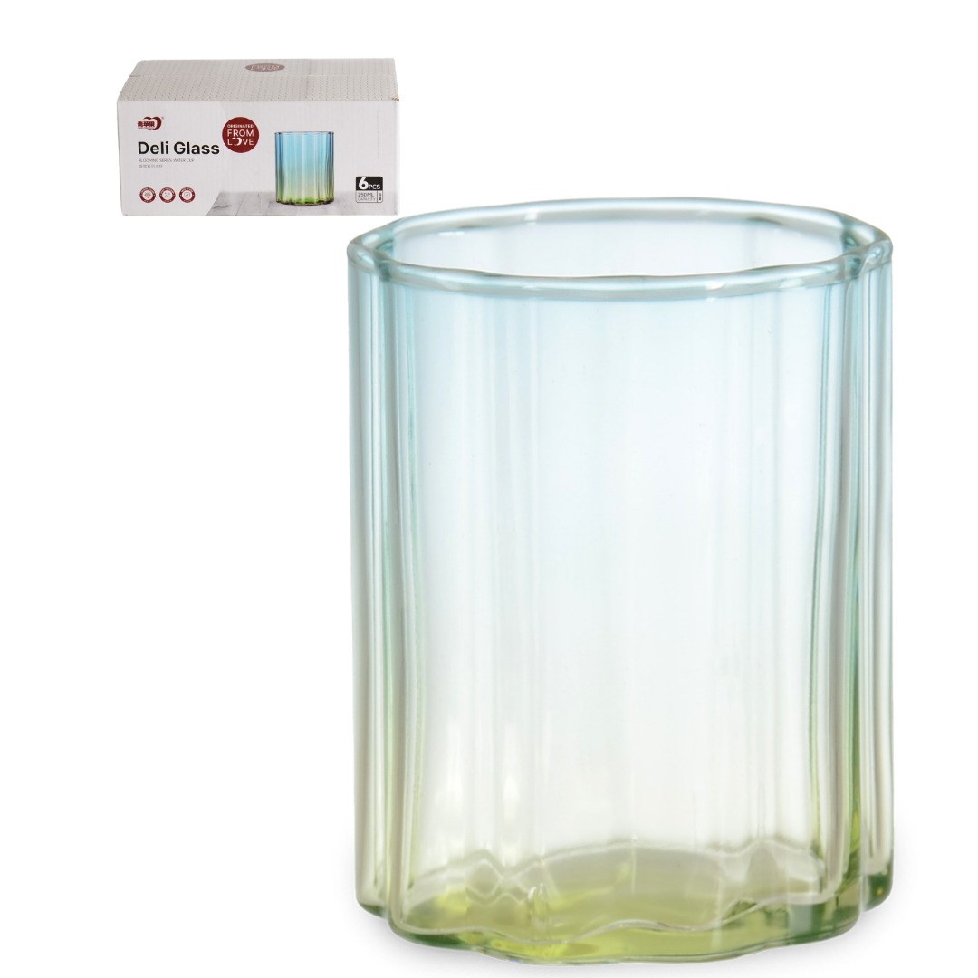 ES5004-1APS RENKLI CAM BARDAK 250 ml
