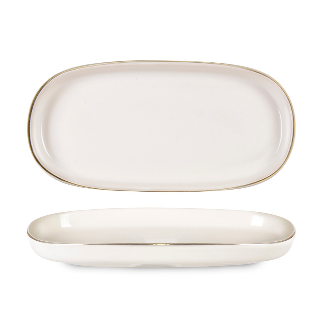 OTR PORSELEN OVAL 16,5CM TABAK ALTIN