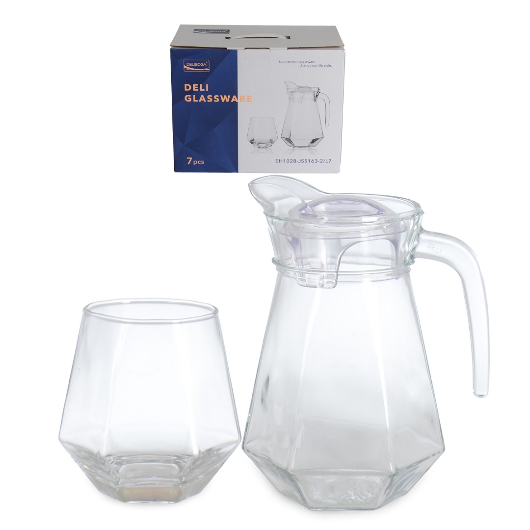 EH1028-JS5163-2/L7 CAM SURAHI & BARDAK SET 7LI 1400/340ml